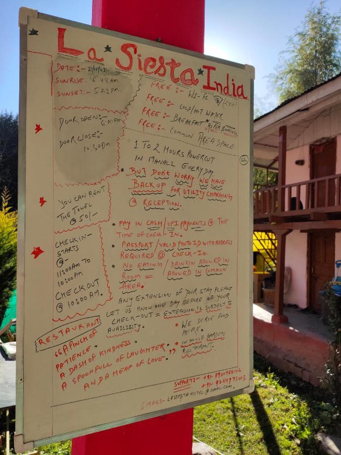La Siesta India Manali Hostel Bagian luar foto